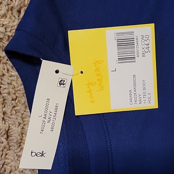 Cabana by Crown and Ivy Navy Tunic NWT - Picture 2 of 4